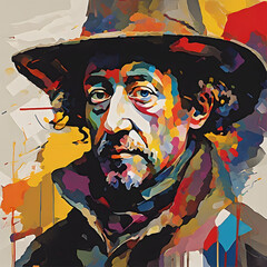 Original Paintings- Art Style fuse: Wassily Kandinsky x Rembrandt