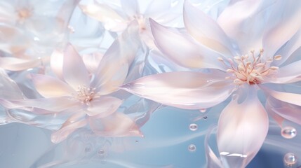 Obraz na płótnie Canvas Bright flower petals with water drops