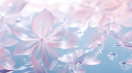 Fototapeta na wymiar Bright flower petals with water drops