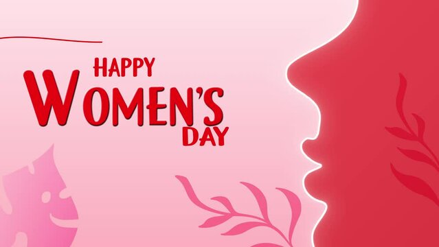 International women day,   Female Face Celebration Background