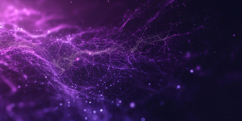 Dark pink purple glow dust particles, light effect.