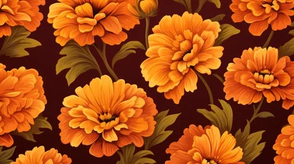 Photo sur Plexiglas Style bohème Vintage flower pattern