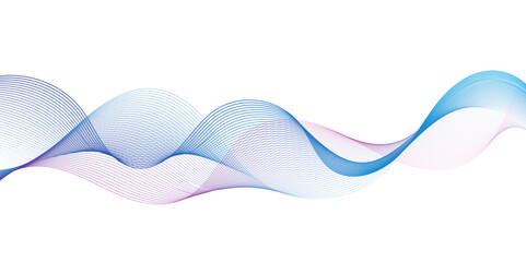 colorful wave lines. abstract blue wave background. abstract white background with blue wave line. blending line background. colorful wave lines. blue pink lines background.