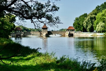 Obraz premium The White Elster River, Leipzig, Germany