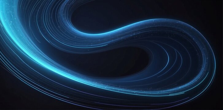 abstract glowing neon lines background for design, with copy space.