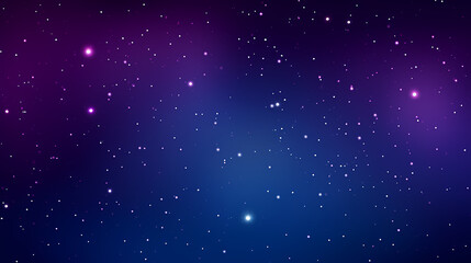 Mysterious star themed gradient background with countless twinkling stars