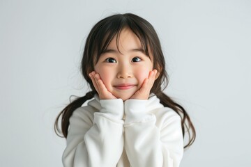 Adorable Girl with Shocked Expression