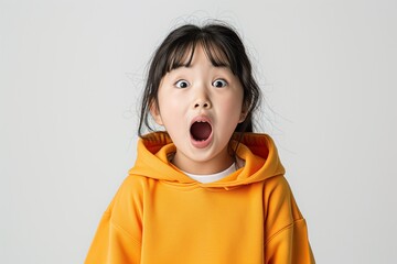 Adorable Girl with Shocked Expression