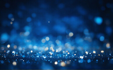 background of bokeh, blue  lights background, shiny  particles and sprinkles for a holiday...