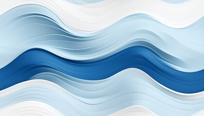 Abstract blue waves pattern with gradient design, suitable for backgrounds or wallpapers.