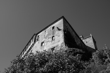 Pescolanciano, Molise. D’Alessandro Castle. View