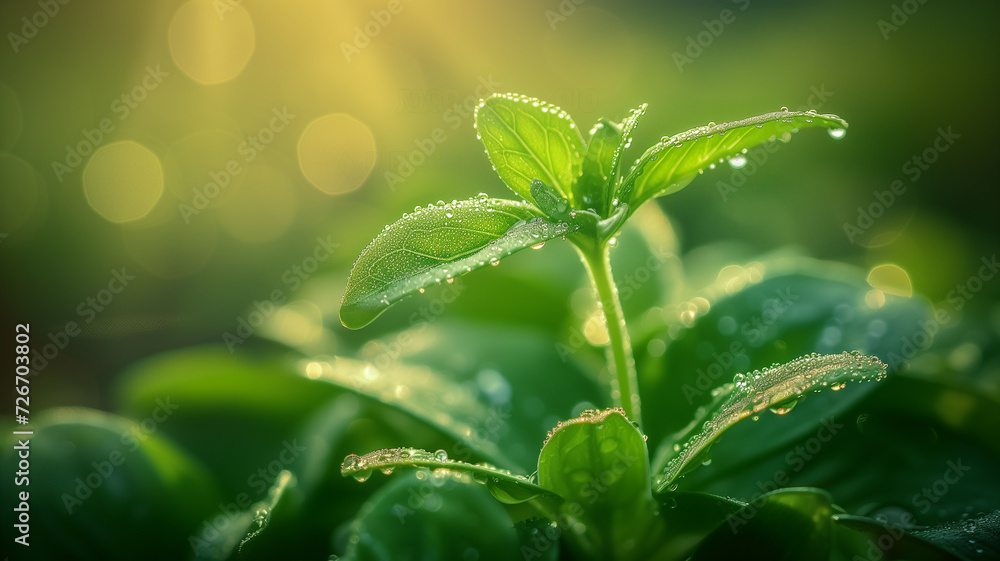 Wall mural plant can be seen growing in a field, exemplifying their dicotyledonous traits