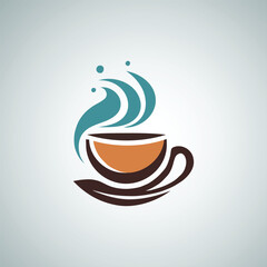 Coffee cup Logo design vector template, Premium coffee shop logo. Cafe mug icon, Corporate identity logotype