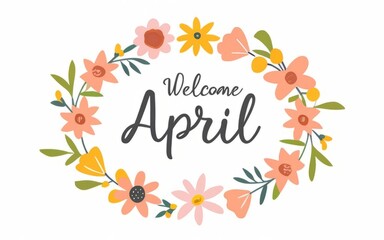 Hello April Greeting Card