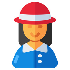 Premium design icon of visitor 