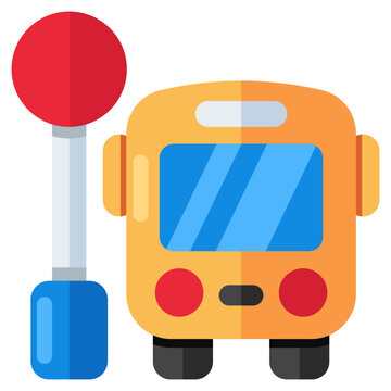 Creative design icon of bus