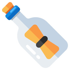 Modern design icon of message bottle