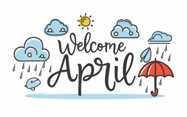 Hello April Greeting Card