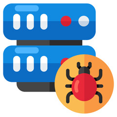 An icon design of server bug