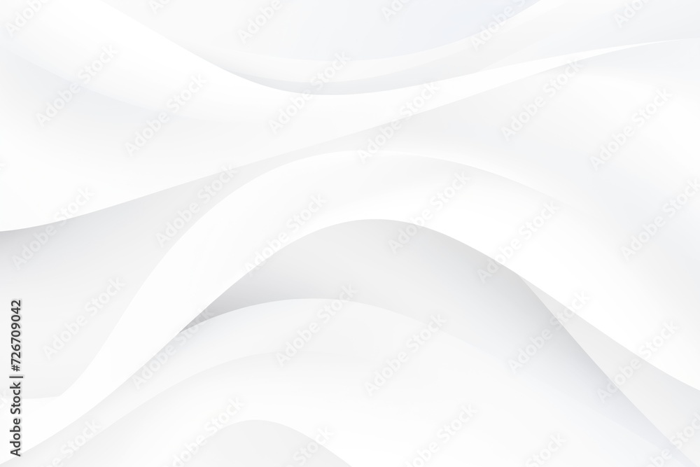 Poster a simple white background featuring wavy lines flowing across the surface.