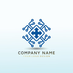 Cyber security vector logo design