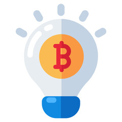 Perfect design icon of bitcoin idea