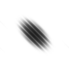 Black and white striped abstract background overlay. Motion effect. PNG graphic illustration with transparent background.