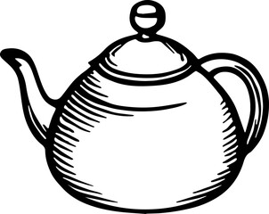 teapot isolated on white