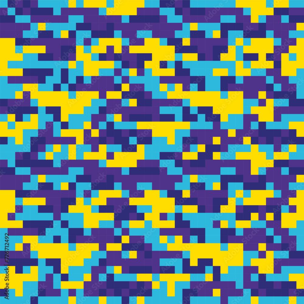 Poster trendy camouflage pattern for army. proxy camouflage military pattern