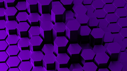 Abstract purple honeycomb
