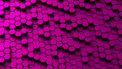 Abstract pink honeycomb