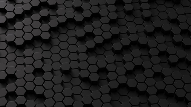 Abstract black honeycomb © MIKHAIL