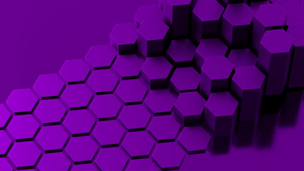 Obraz na płótnie Canvas Abstract purple honeycomb