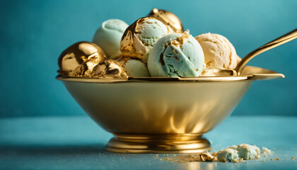 Fototapeta na wymiar ice cream in a bowl