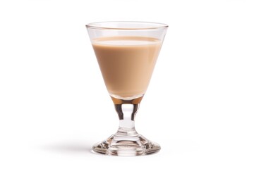 Symmetrically Presented Baileys Liqueur, Creamy And Chilled, Isolated On White Background