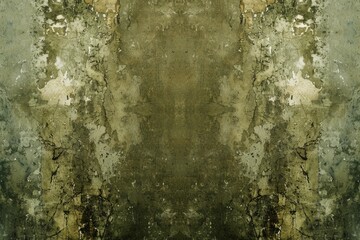Symmetrical Photo With Distressed Olive Green Military Backdrop, Textured Marble, And Worn-Out Appearance: Ideal For Centering And Copy Space