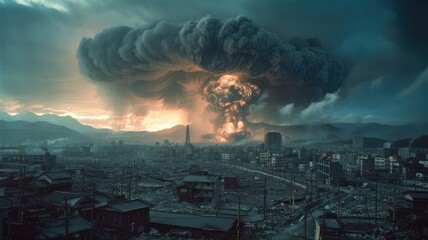 World War II, Japan was hit by a nuclear bomb