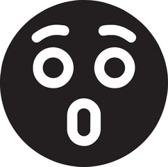 Fototapeta premium Surprised Face Icon