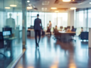 silhouettes of people in office