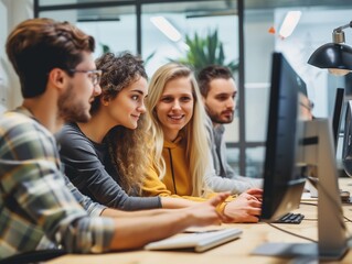 Fototapeta premium business people working together