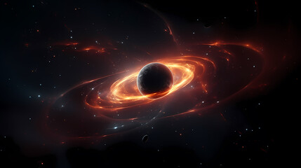 Space galaxy background, 3D illustration of nebulae in the universe