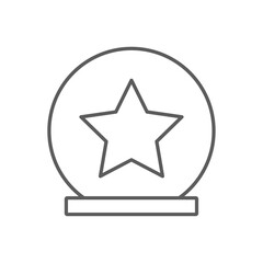 Vector flat illustration. Victory icon. Award, badge, winner's medal, victory cup. Perfect icon for your design.