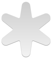 Geometry paper cut. Vector illustration.	