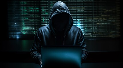 hacker in the computer