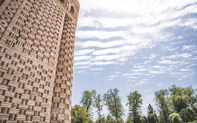 Mausoleum of the Samanids in Samonids Recreation Park in the ancient city of Bukhara in Uzbekistan...