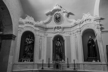 Vastogirardi, Isernia, Molise. Church of San Nicola di Bari. View - obrazy, fototapety, plakaty