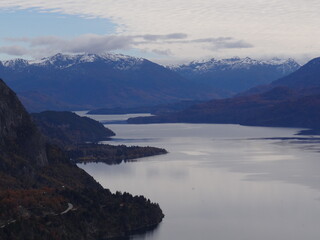 lake and mountains