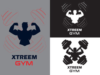 gym logo, fitness logo 