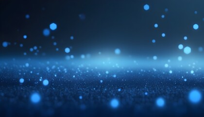 Fototapeta na wymiar Glitter light blue particles stage and light shine abstract background. Flickering particles with bokeh effect. Blue glow particle abstract bokeh background; Generative AI