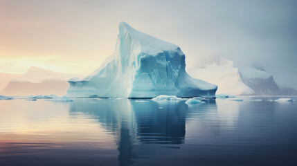 Fototapeta na wymiar illustration of an iceberg in the antarctic